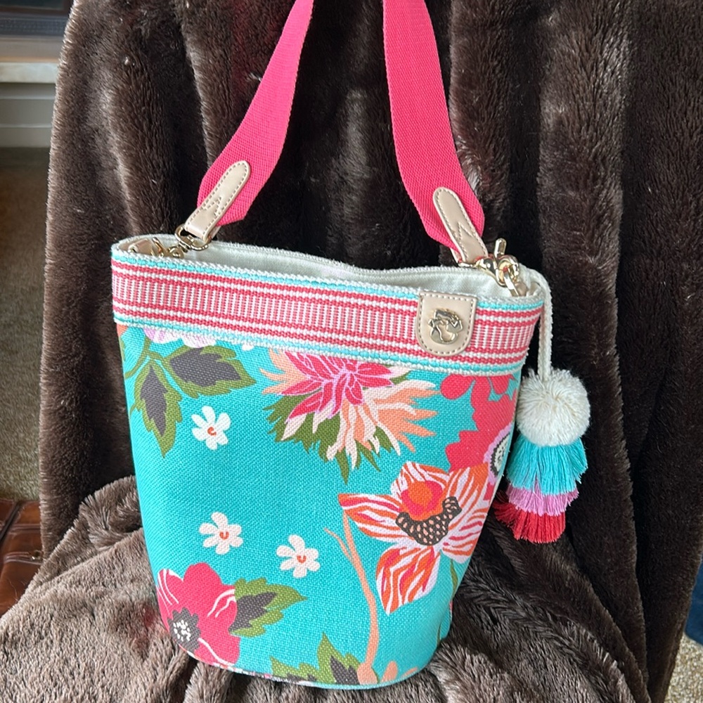 Spartina 449 floral bucket bag.